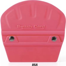 Switch Card Oval Ragle Ppf/tph Cam Filmi Çekme Uygulama Aparatı Teflonlu 85A Sertlik 10X9CM Pembe
