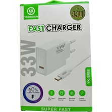 USB Type-C 33W Şarj Aleti YK-SR68 BX40