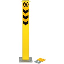 Ayışığı Kızaklı Çıkan Otopark Direği 75 cm – Kilitli Kişisel Park Bariyeri, Çift Anahtarlı Gömme Kilitli