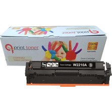 QPRİNT TONER Hp 207A Muadil Toner Çipsiz Siyah W2210A Garantili Toner Yeni Verisyon M255 Mfp M282 Mfp M283