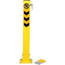 Ayışığı Üstten Gömme Kilitli Yatar Otopark Bariyeri 75 cm – Kişisel Park Direği, Çift Anahtarlı, Dış Mekan Dayanımlı