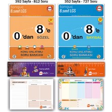Tonguç Akademi 8. Sınıf 0 Dan 8 E Hazırlık Seti Konu Anlatımlı Soru Bankası Tüm Dersler Sözel Sayısal 2 Kitap