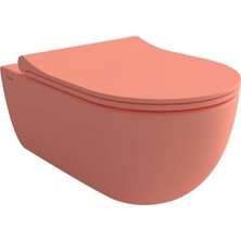 Bocchı Bocchi - V-Tondo Rimless Asma Klozet 54 cm Mat Somon - 1416-032-0128