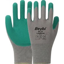 Beybi PL17 Legend Polyester Örme Lateks Iş Eldiveni | 13G Nefes Alabilir, 1/2 Lateks Kaplama, Güçlü Kavrama, Dayanıklı