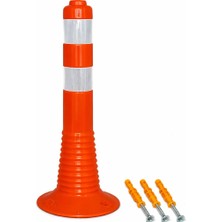 Evelux Tpe Esnek Delinatör 40 cm – Soketli Şerit Ayırıcı, Reflektif Uyarıcı, Kırılmaz Yol Dubası (12274 Ub R)