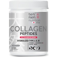 Tip 1, Tip 2 ve Tip 3 Saf Hidrolize Kolajen, Pure Collagen Peptides, Hyaluronik Asit, Vitamin C, Bio