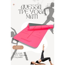 Tpe-30 Çift (Taraflı) Renk 0,60 mm Kırmızı Yoga Matı – Kaymaz Yüzey, Yüksek Yoğunluk Pila