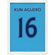 Kaynock Aguero Jersey, Futbol Forma Tablo, Tablo Dijital Tasarım Beyaz