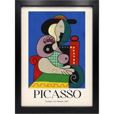 Kaynock Picasso 6, Modern, Contemporary Art, Sanat, Dijital Tasarım Tablo Siyah