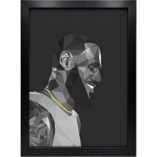 Kaynock Lebron James Black And White, Basketbol, Nba Tablo Siyah