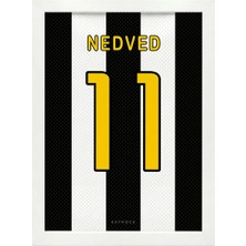 Kaynock Pavel Nedved Jersey, Futbol Forma, Tablo Dijital Tasarım Tablo Beyaz