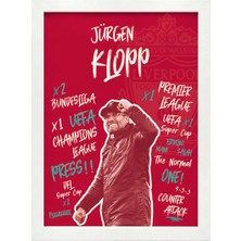 Kaynock Jürgen Klopp Poster Tablo Beyaz