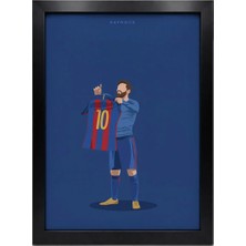 Kaynock Messi, Gol Sevinci, Futbol, Tablo Siyah