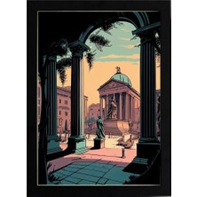 Kaynock Vintage Roma, Poster Tablo Dijital Tasarım Tablo Siyah