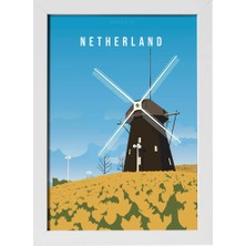 Kaynock Netherland, Hollanda, Poster Tablo Dijital Tasarım Tablo Beyaz