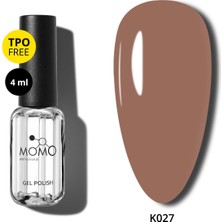 Momo Professional Kalıcı Oje K027, Sütlü Çikolata, 4 ml