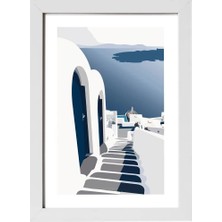 Kaynock Minimal Mykonos, Poster Tablo Dijital Tasarım Tablo