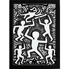 Kaynock Keith Haring Style Minimal D20 Poster Tablo