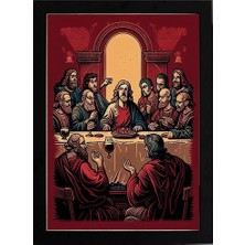Kaynock Son Akşam Yemeği V2, The Last Supper, Da Vinci, Rönesans, Poster Tablo Dijital Tasarım