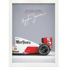 Kaynock Ayrton Senna Mclaren, Formula 1, F1 Poster Tablo