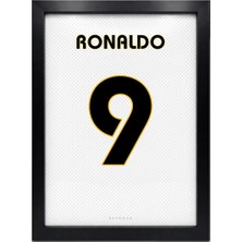 Kaynock Ronaldo Jersey, Madrid, Futbol Forma, Dijital Tasarım Tablo Siyah