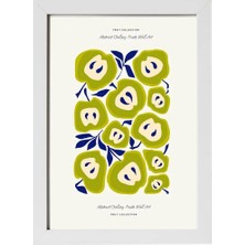 Kaynock Green Apple, Meyve, Minimal, Ev Dekorasyon, Mutfak Kafe Dekorasyon Poster Tablo