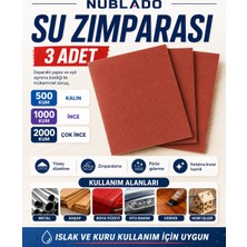 Nublado Far Parlatma Temizleme Su Zımpara Seti 500 1000 2000 3lü Islak Kuru Araç Oto Bakım Oto Boya Zımpara