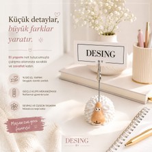 Desing By El Yapımı Taş Tozu Koyun Not Tutucu – Dekoratif Masaüstü Not Tutucu