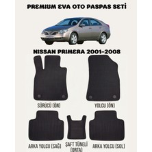 Feyza Oto Nissan Primera Serisi 2001 - 2008 Arası Araca Özel Premium Eva Paspas Takımı 2 Yıl Garantili Araca Birebir Uyumlu Kalıplar