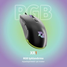 Skygo Revify Section Xr1 Kablolu Oyuncu Mouse, 12800 Dpı, Rgb Aydınlatma, 6 Tuş, Ergonomik Tasarım, Pc ve Laptop Uyumlu, Gaming Fare Siyah