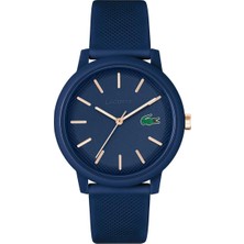 Lacoste LAC2011234 Erkek Kol Saati 5 ATM Su Geçirmezlik Özelliği ile Lacivert Silikon Kordon