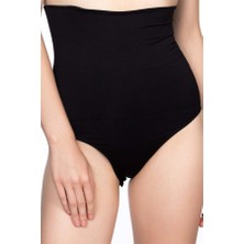 Aria's Closet Siyah Double Yüksek Bel Çıtçıtlı  Slip Korse