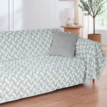 Latuda Home Nesta Pamuklu Punch Dokulu Kaymaz Koltuk Örtüsü 180X220 cm , Antrasit