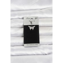 Oghamay 316L Cerrahi Çelik Kelebek Model Göbek Piercing
