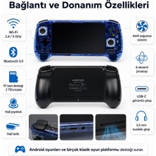 Anbernic Anbernıc RG556 Retro El Oyun Konsolu 5.48 Inç Amoled Ekran, Kablosuz Taşınabilir Oyun Cihazı