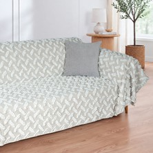 Latuda Home Nesta Pamuklu Punch Dokulu Kaymaz Koltuk Örtüsü 180X220 cm , Bej