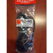 Diamond Ec-H5 Anten Montaj ve Kablo Seti 5 Metre Rg-58 – Uhf Konnektörlü, 90° L Tipi Pipo Konnektör