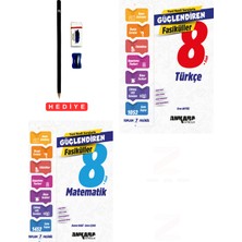 Ankara Yayıncılık 8.sınıf Yeni Nesil Sorularla Güçlendiren Fasikül Türkçe Matematik  Soru Bankası 2 Kitap Set Kalem Seti Hediyeli