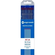 Magmaweld Tungsten Elektrod Kırmızı(Wt-20) 1.6 x 175 mm - 10 Adet/paket (Argon Iğnesi)