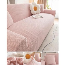 Arife Home Koltuk Örtüsü Tuğla Desen Koltuk Kılıfı Esnek Yıkanabilir 3 Kişilik Bir Adet Sofa Cover