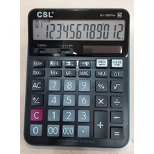 Csl DJ-120D Plus 12 Haneli Masaüstü Hesap Makinesi Geniş Parlak Ekran ve Pilli Tasarım