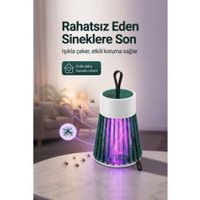 Depozee Mor Işıklı Elektrikli Sinek Öldürücü Lamba Balkon Bahçe Kamp Kullanım Cihazı