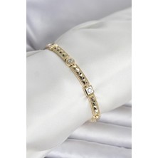 Oghamay Xuping Punta Model Gold Renk Kadın Bileklik
