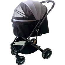 Euro Dog Eurodog Katlanabilir Köpek Arabası Gri 71X56,5X103 cm