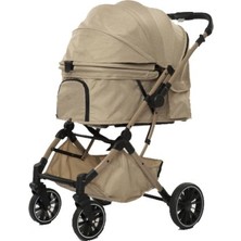 Euro Dog Eurodog Katlanabilir Köpek Arabası Bej 71X56,5X103 cm