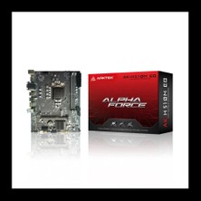 Arktek Alpha Force, AK-H510M Eg, 2xddr4, M.2, Hdmı, Dp, 10-11.nesil, LGA1200 Soket, Anakart