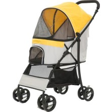 Euro Dog Eurodog Katlanabilir Köpek Arabası Sarı 67X47X98 cm