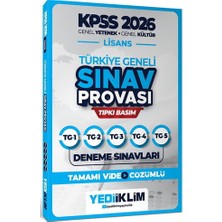 Yediiklim Yayınları Yediiklim 2026 KPSS Lisans GY-GK Türkiye Geneli Video Çözümlü Den