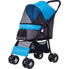 Euro Dog Eurodog Katlanabilir Köpek Arabası Mavi 67X47X98 cm