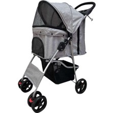 Euro Dog Eurodog Katlanabilir Köpek Arabası Gri 80,5X40,5X101 cm